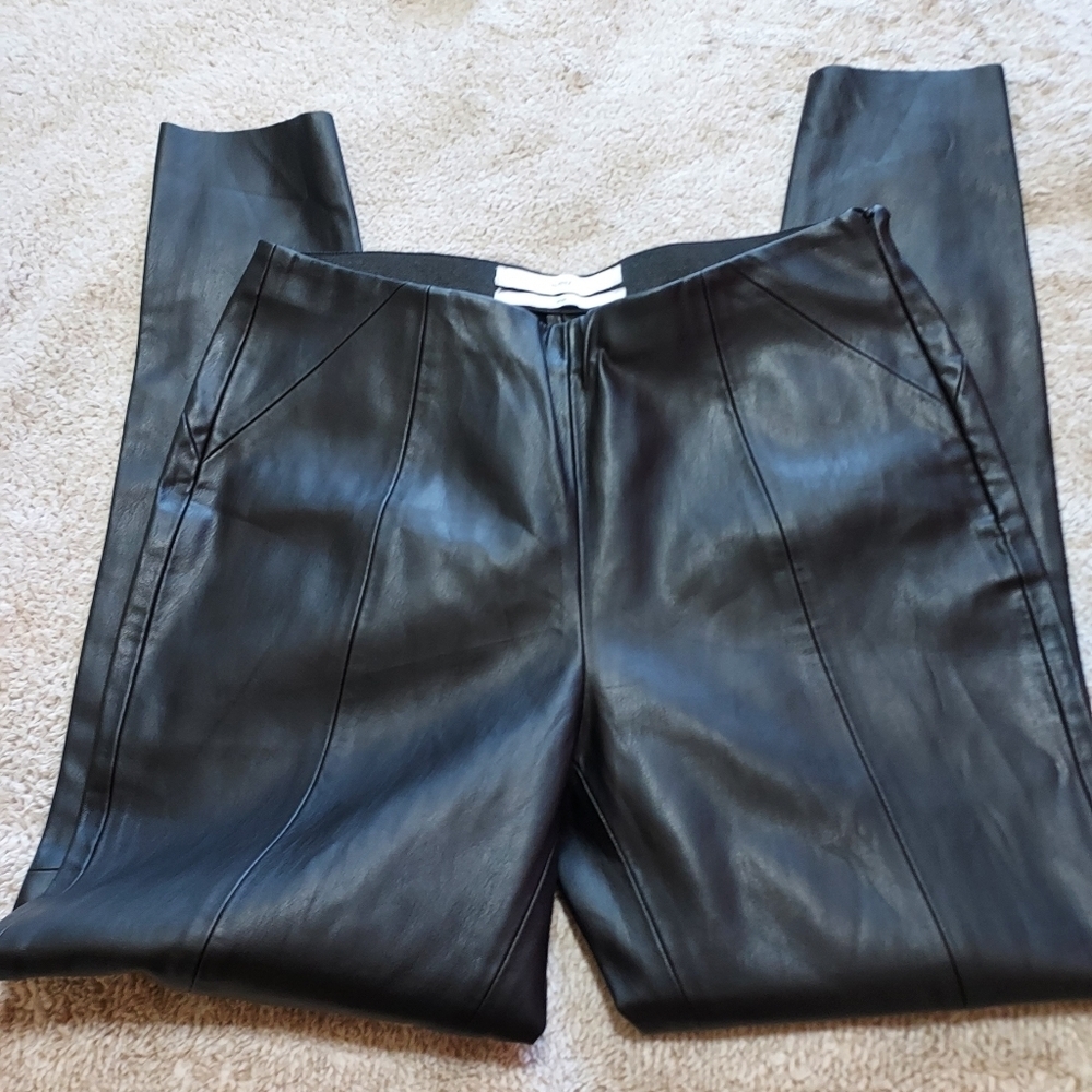 Alaniz faux leather Elasticized Waist pants Sz-L